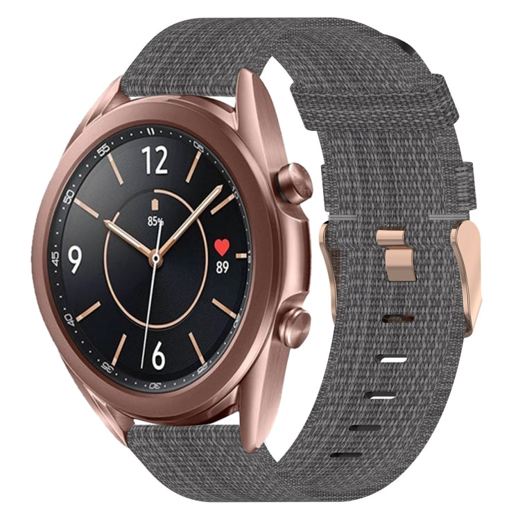 20mm Nylon Woven Watch Band, For Samsung Galaxy Watch 4 40mm, For Samsung Galaxy Watch 4 44mm, For Samsung  Galaxy Watch 4 Classic 42mm, For Samsung  Galaxy Watch 4 Classic 46mm, For Samsung Galaxy Watch 3 41mm, For Samsung Galaxy Watch Active 2 40mm