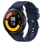 Protruding Head Silicone Strap Silver Buckle, For Samsung Galaxy Watch3 45mm 22mm, For Samsung Galaxy Gear S3 Classic 22mm, For Samsung Galaxy Gear S3 Frontier 22mm, For Samsung Galaxy Watch Heart-S 20mm
