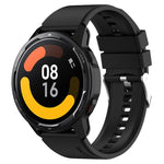 Protruding Head Silicone Strap Silver Buckle, For Samsung Galaxy Watch Heart-L 20mm, For Samsung Galaxy Watch4 40mm/44mm 20mm, For Samsung Galaxy Watch4 Classic 42mm/46mm 20mm, For Samsung Galaxy Watch3 41mm 20mm