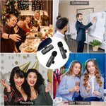 K9 Wireless Clip-on Auto-Sync Noise Cancelling Live Mini Microphone with 8-Pin Receiver, K9IP-1