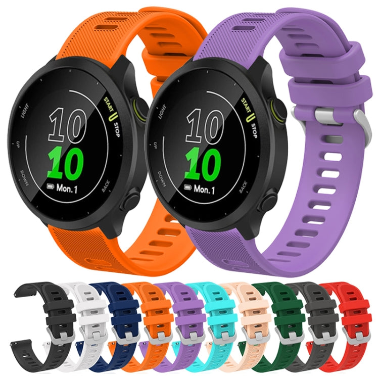 20mm Silicone Twill Watch Band, For Garmin Vivomove Sport, For Garmin Venu 2 Plus, For Garmin Approach S40, For Garmin Forerunner 158