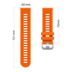 20mm Silicone Twill Watch Band, For Garmin Vivomove Sport, For Garmin Venu 2 Plus, For Garmin Approach S40, For Garmin Forerunner 158