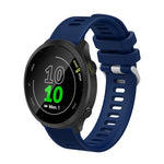 20mm Silicone Twill Watch Band, For Garmin Vivoactive3 Music, For Garmin Forerunner 245, For Garmin Forerunner 245 Music, For Garmin Forerunner 645