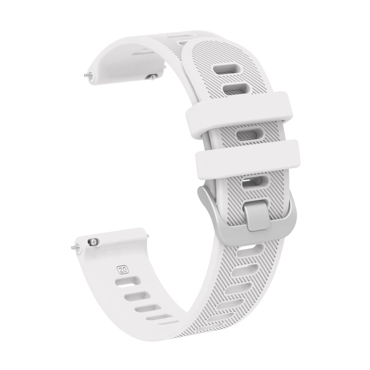 20mm Silicone Twill Watch Band, For Amazfit Pop Pro, For Amazfit Pop, For Amazfit BIP U, For Amazfit GTR 42mm