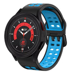 20mm Breathable Two-Color Silicone Watch Band, For Samsung Galaxy Watch 5  40mm, For Samsung Galaxy Watch 5  44mm