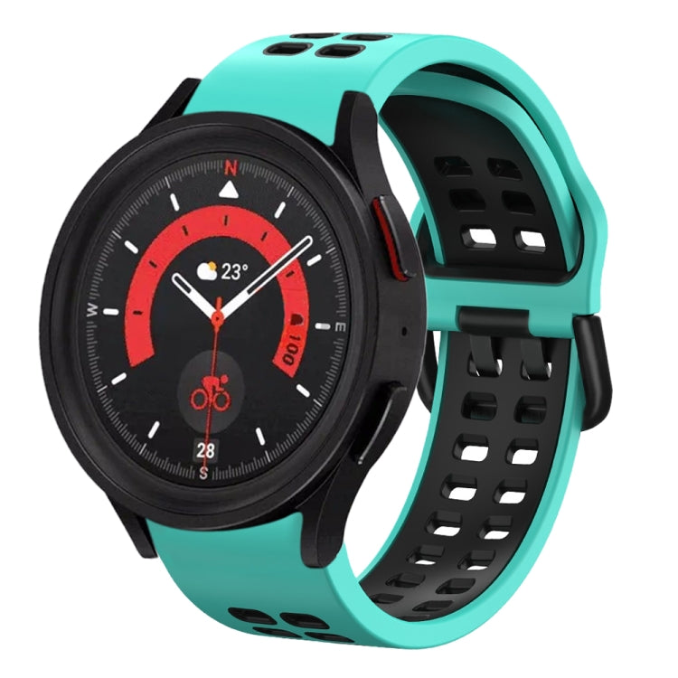 20mm Breathable Two-Color Silicone Watch Band, For Samsung Galaxy Watch 5  40mm, For Samsung Galaxy Watch 5  44mm