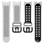 20mm Breathable Two-Color Silicone Watch Band, For Samsung Galaxy Watch 5 Pro  45mm, For Samsung Galaxy Watch 4 40mm