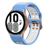 20mm Breathable Two-Color Silicone Watch Band, For Samsung Galaxy Watch 5 Pro  45mm, For Samsung Galaxy Watch 4 40mm