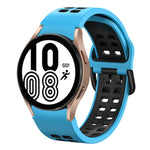 20mm Breathable Two-Color Silicone Watch Band, For Samsung Galaxy Watch 5 Pro  45mm, For Samsung Galaxy Watch 4 40mm