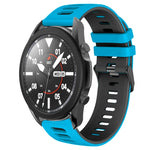 20mm Two-Color Silicone Watch Band, For Samsung Galaxy Watch 5 Pro  45mm, For Samsung Galaxy Watch 4 40mm