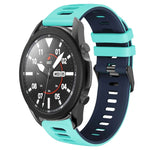20mm Two-Color Silicone Watch Band, For Samsung Galaxy Watch 5 Pro  45mm, For Samsung Galaxy Watch 4 40mm