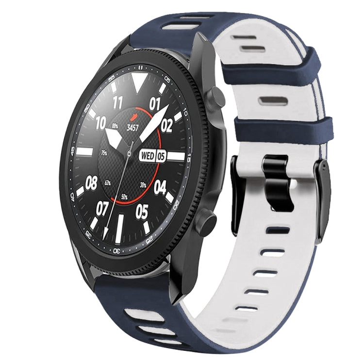 20mm Two-Color Silicone Watch Band, For Samsung Galaxy Watch 5 Pro  45mm, For Samsung Galaxy Watch 4 40mm