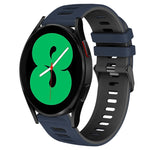 20mm Two-Color Silicone Watch Band, For Samsung Galaxy Watch 4 44mm, For Samsung Galaxy Watch 4 Classic 46mm