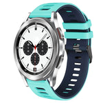 20mm Two-Color Silicone Watch Band, For Samsung Galaxy Watch 4 Classic 42mm, For Samsung Galaxy Watch Active 2