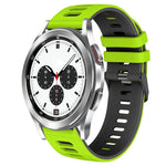 20mm Two-Color Silicone Watch Band, For Samsung Galaxy Watch 4 Classic 42mm, For Samsung Galaxy Watch Active 2