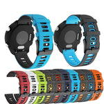 20mm Two-Color Silicone Watch Band, For Samsung Galaxy Watch 4 Classic 42mm, For Samsung Galaxy Watch Active 2