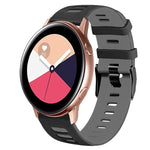 20mm Two-Color Silicone Watch Band, For Samsung Galaxy Watch 4 Classic 42mm, For Samsung Galaxy Watch Active 2