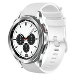 20mm Plaid Solid Color Silicone Watch Band, For Samsung Galaxy Watch4 44mm, For Samsung Galaxy Watch4 Classic 46mm, For Samsung Galaxy Watch4 Classic 42mm, For Samsung Galaxy Watch Active 2