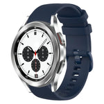 20mm Plaid Solid Color Silicone Watch Band, For Samsung Galaxy Watch4 44mm, For Samsung Galaxy Watch4 Classic 46mm, For Samsung Galaxy Watch4 Classic 42mm, For Samsung Galaxy Watch Active 2