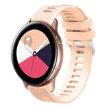 20mm Twill Solid Color Silicone Watch Band, For Samsung Galaxy Watch4 44mm, For Samsung Galaxy Watch4 Classic 46mm, For Samsung Galaxy Watch4 Classic 42mm, For Samsung Galaxy Watch Active 2