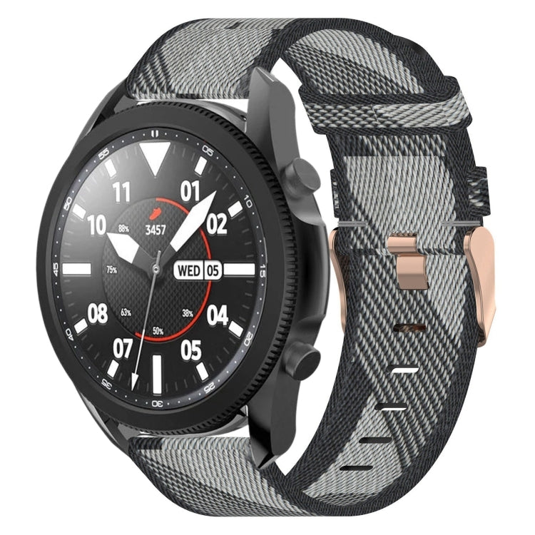 20mm Nylon Woven Watch Band, For Samsung Galaxy Watch5 40mm, For Samsung Galaxy Watch5 44mm, For Samsung Galaxy Watch5 Pro 45mm, For Samsung Galaxy Watch4 40mm, For Samsung Galaxy Watch4 44mm, For Samsung Galaxy Watch4 Classic 46mm