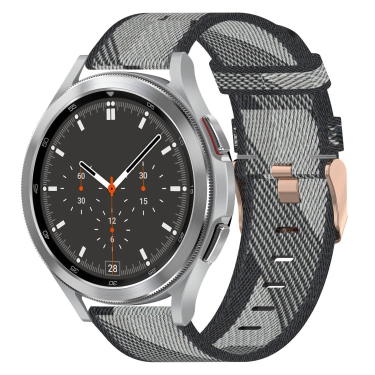 20mm Nylon Woven Watch Band, For Samsung Galaxy Watch5 40mm, For Samsung Galaxy Watch5 44mm, For Samsung Galaxy Watch5 Pro 45mm, For Samsung Galaxy Watch4 40mm, For Samsung Galaxy Watch4 44mm, For Samsung Galaxy Watch4 Classic 46mm