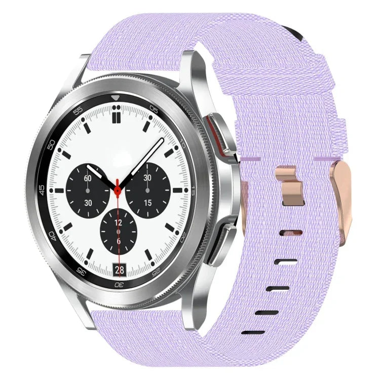 20mm Nylon Woven Watch Band, For Samsung Galaxy Watch4 Classic 42mm, For Samsung Galaxy Watch Active 2