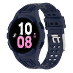 Armor Integrated TPU Double-Pin Buckle Smart Watch Band, For Samsung Galaxy Watch5 40mm, For Samsung Galaxy Watch5 44mm, For Samsung Galaxy Watch4 44mm