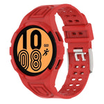 Armor Integrated TPU Double-Pin Buckle Smart Watch Band, For Samsung Galaxy Watch5 40mm, For Samsung Galaxy Watch5 44mm, For Samsung Galaxy Watch4 44mm