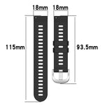 18mm Solid Color Silicone Watch Band, For Huawei Band B5, For Honor S1