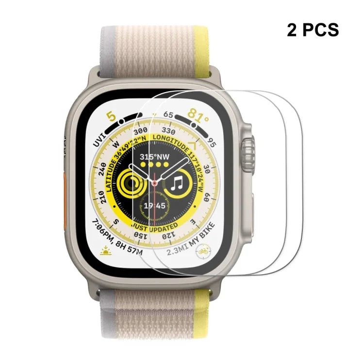 For Apple Watch Ultra 1 / 2 / 3 49mm ENKAY 0.2mm 9H Tempered Glass Watch Film, 1pcs, 2pcs, 5pcs, 10pcs