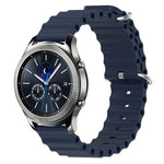 22mm Ocean Style Silicone Solid Color Watch Band, For Samsung Galaxy Watch3 45mm, For Samsung Galaxy Watch 46mm, For Samsung Gear S3 Classic, For Samsung Gear S3 Frontier