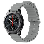 22mm Ocean Style Silicone Solid Color Watch Band, For Samsung Galaxy Watch3 45mm, For Samsung Galaxy Watch 46mm, For Samsung Gear S3 Classic, For Samsung Gear S3 Frontier