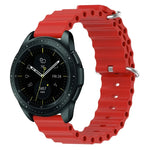20mm Ocean Style Silicone Solid Color Watch Band, For Samsung Galaxy Watch Active 2 44mm, For Samsung Galaxy Watch 42mm