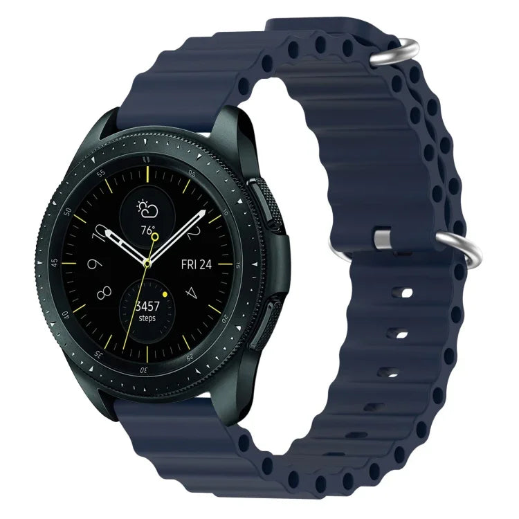 20mm Ocean Style Silicone Solid Color Watch Band, For Samsung Galaxy Watch Active 2 44mm, For Samsung Galaxy Watch 42mm