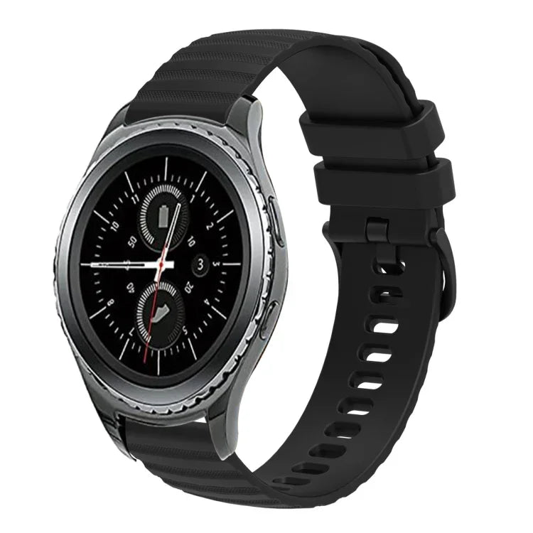 20mm Wavy Dotted Solid-Color Silicone Watch Band, For Samsung Galaxy Gear S2 Classic