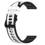 22mm Two-Color Silicone Watch Band, For Garmin Garminmove Style, For Garmin Forerunner 645 Music