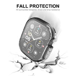 For Apple Watch Ultra / Ultra 2 49mm ENKAY Full Coverage Transparent Soft TPU Case with Screen Film