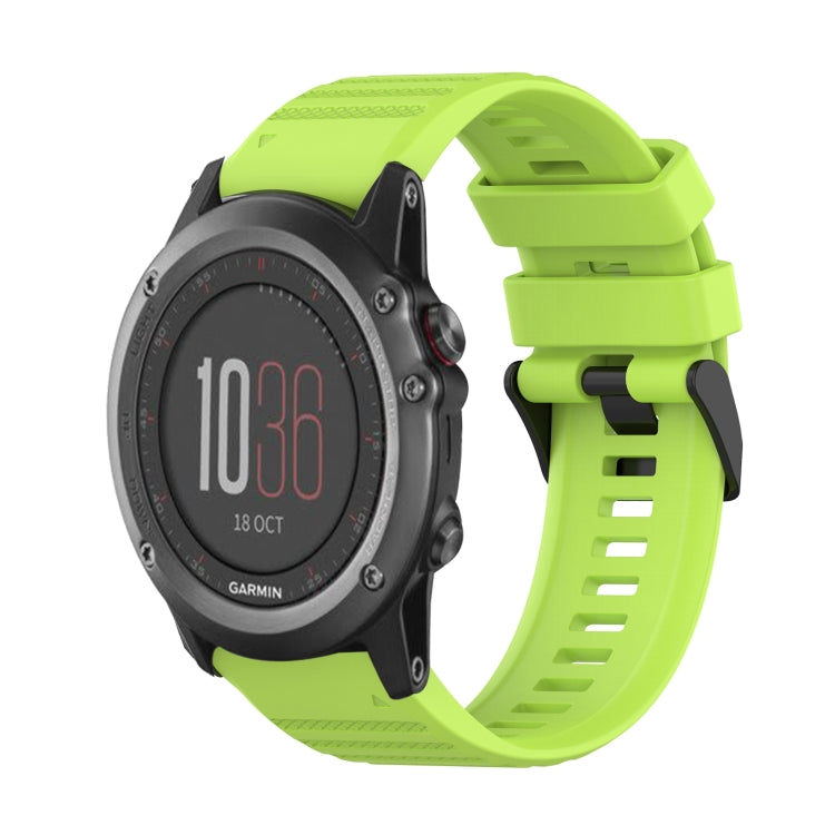26mm Horizontal Texture Silicone Watch Band with Removal Tool, For Garmin Fenix 6X Sapphire, For Garmin Fenix 5X Sapphire, For Garmin Fenix 5X Plus, For Garmin Fenix 3, For Garmin Fenix 3 HR, For Garmin Fenix 3 Sapphire