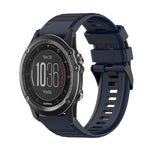 26mm Horizontal Texture Silicone Watch Band with Removal Tool, For Garmin Fenix 6X Sapphire, For Garmin Fenix 5X Sapphire, For Garmin Fenix 5X Plus, For Garmin Fenix 3, For Garmin Fenix 3 HR, For Garmin Fenix 3 Sapphire