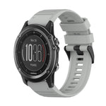 26mm Horizontal Texture Silicone Watch Band with Removal Tool, For Garmin Fenix 6X Sapphire, For Garmin Fenix 5X Sapphire, For Garmin Fenix 5X Plus, For Garmin Fenix 3, For Garmin Fenix 3 HR, For Garmin Fenix 3 Sapphire