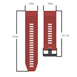 26mm Horizontal Texture Silicone Watch Band with Removal Tool, For Garmin Descent MK 2, For Garmin Descent MK 2i