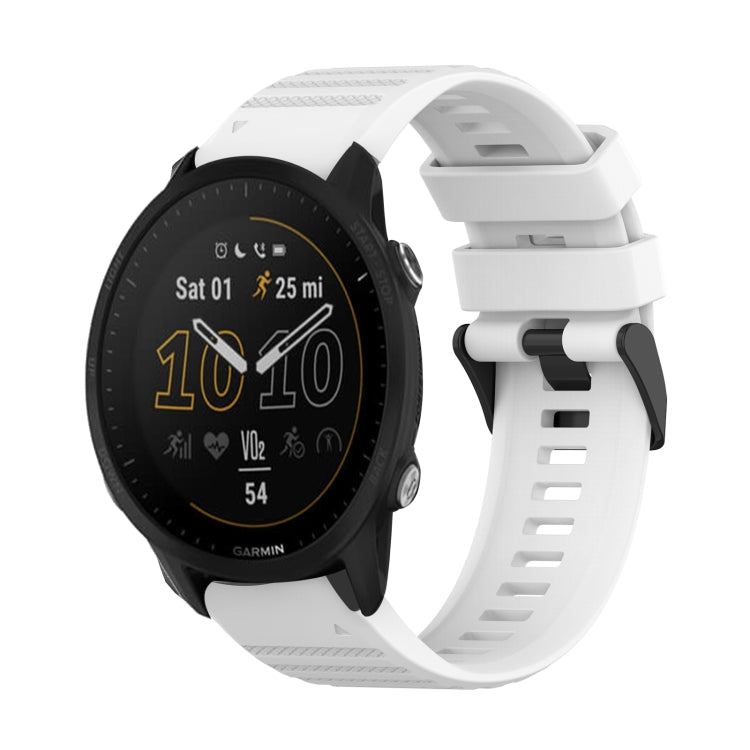 22mm Horizontal Texture Silicone Watch Band with Removal Tool, For Garmin Forerunner 955, For Garmin Forerunner 945, For Garmin Forerunner 935