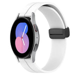 22mm Solid Color Magnetic Clasp Silicone Watch Band, For Samsung Galaxy Watch3 45mm, For Samsung Galaxy Watch 46mm, For Samsung Gear S3 Classic, For Samsung Gear S3 Frontier