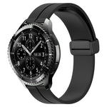 22mm Solid Color Magnetic Clasp Silicone Watch Band, For Samsung Galaxy Watch3 45mm, For Samsung Galaxy Watch 46mm, For Samsung Gear S3 Classic, For Samsung Gear S3 Frontier