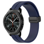 22mm Solid Color Magnetic Clasp Silicone Watch Band, For Samsung Galaxy Watch3 45mm, For Samsung Galaxy Watch 46mm, For Samsung Gear S3 Classic, For Samsung Gear S3 Frontier