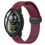 22mm Solid Color Magnetic Clasp Silicone Watch Band, For Xiaomi MI Watch Color