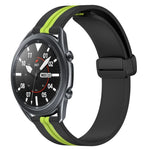 22mm Folding Magnetic Clasp Silicone Watch Band, For Samsung Galaxy Watch3 45mm, For Samsung Galaxy Watch 46mm, For Samsung Gear S3 Classic, For Samsung Gear S3 Frontier
