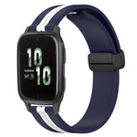 20mm Folding Magnetic Clasp Silicone Watch Band, For Garmin Garminmove Style, For Garmin Forerunner 645 Music, For Garmin Forerunner Sq2, For Garmin Forerunner Sq2 Music
