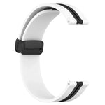 20mm Folding Magnetic Clasp Silicone Watch Band, For Samsung Galaxy Watch Active 2 40mm, For Samsung Galaxy Watch Active 2 44mm, For Samsung Galaxy Watch 42mm